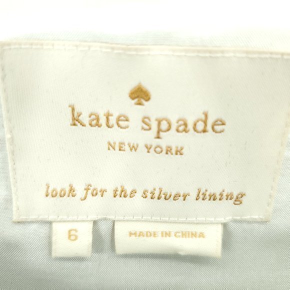 Kate Spade Navy and White Cloud Print Mini Dress - Picture 4 of 15